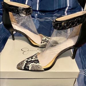 2in heels,  chain ankle, NWT